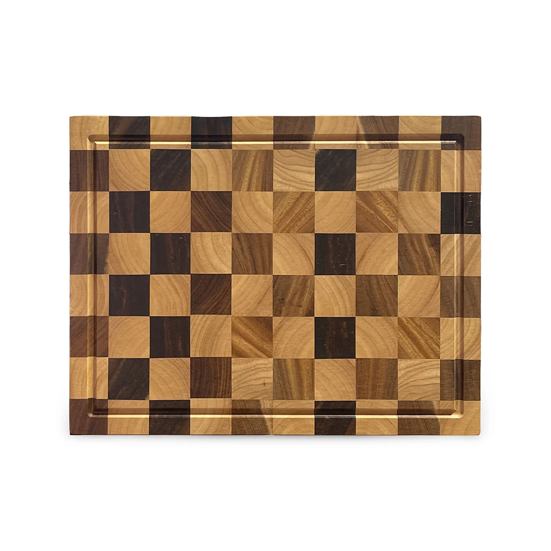 Acacia Checker Serving Board - Image 5