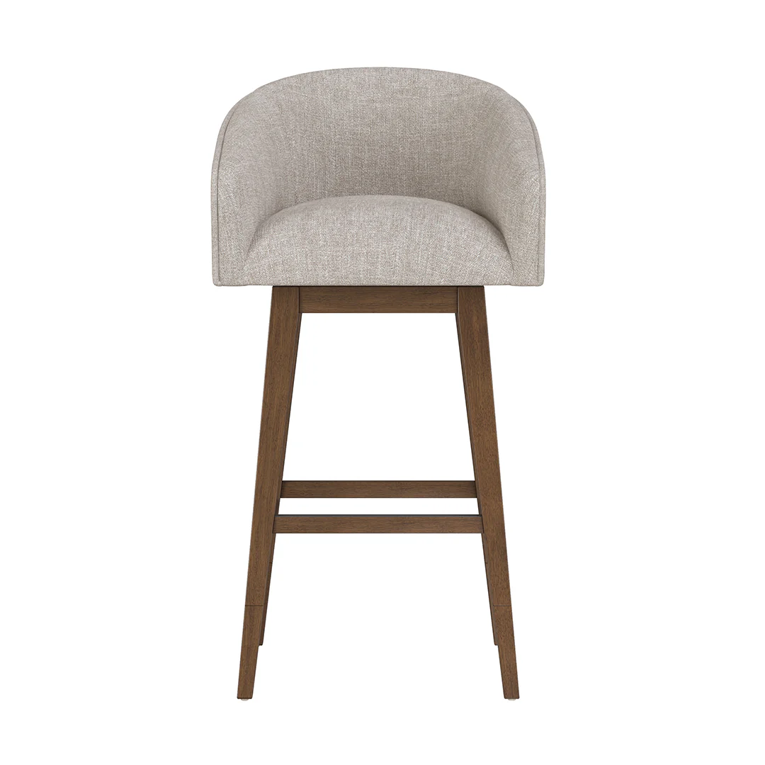 Barrel Bar Stool - Beige - Image 3