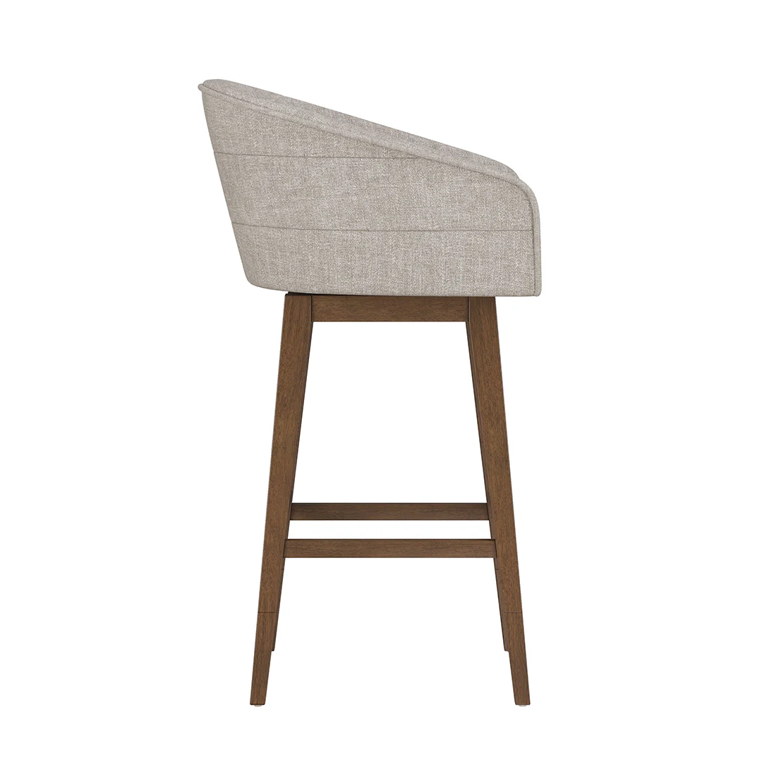 Barrel Bar Stool - Beige - Image 4
