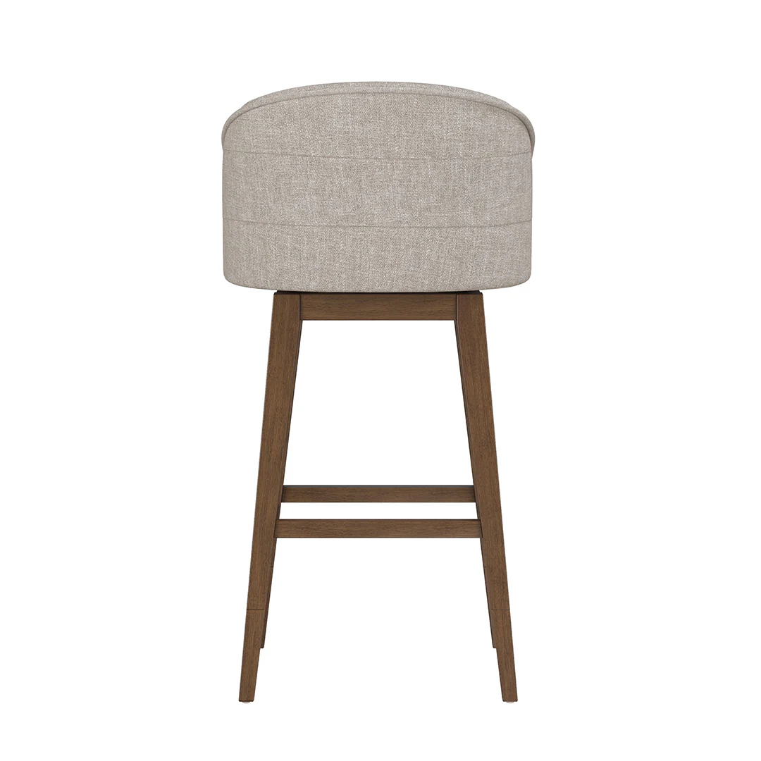 Barrel Bar Stool - Beige - Image 5