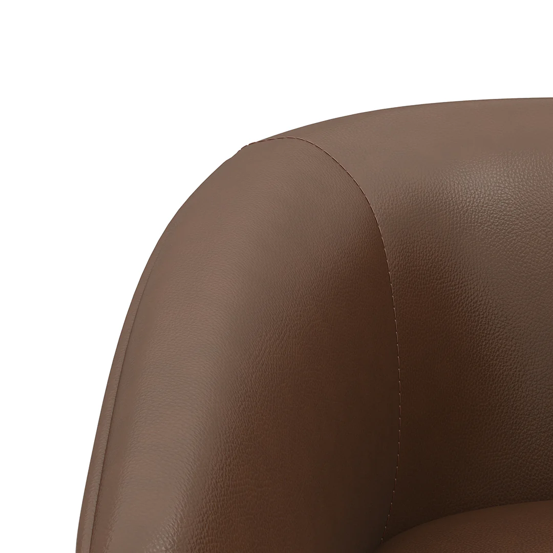 Barrel Bar Stool - Brown - Image 15