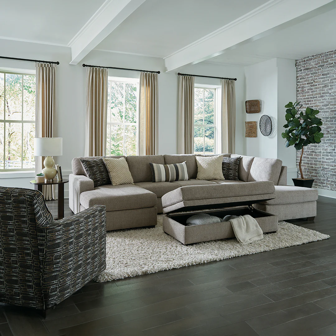 Bri Sectional with Storage Ottoman - Image 3