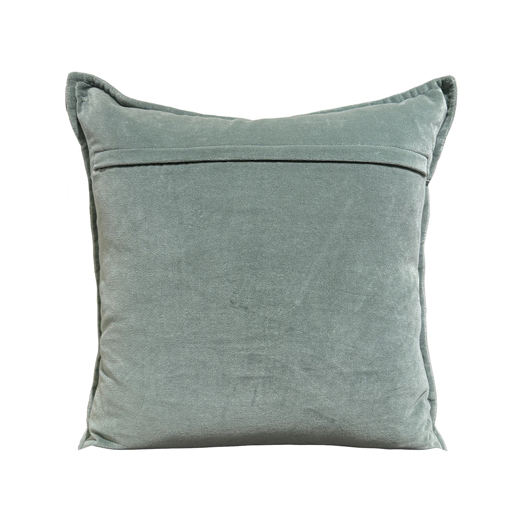 Cotton Velvet Pillow - Sage - Image 3