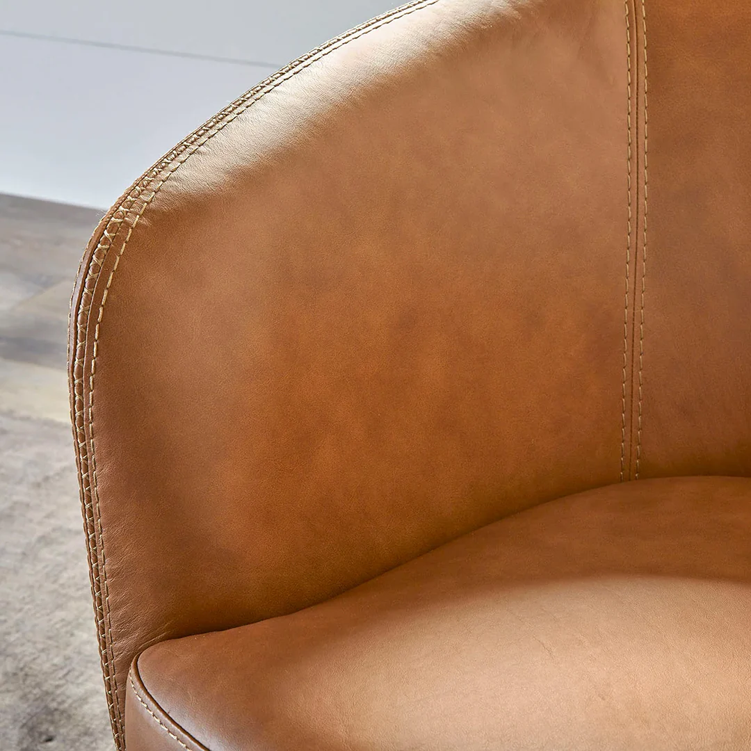 SoHo Leather Swivel Chair - Image 4