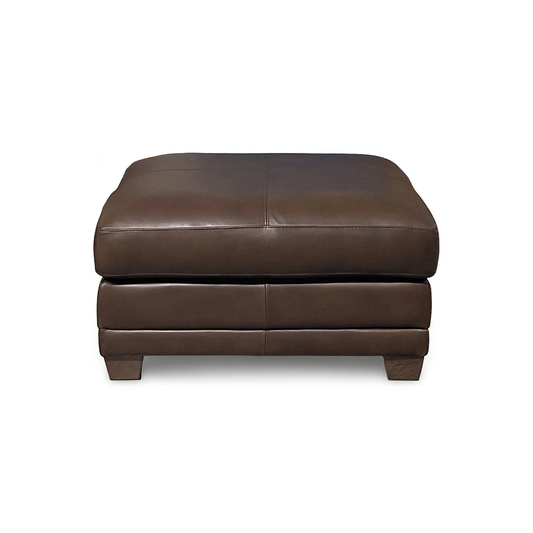 Livorno Leather Large Ottoman - Image 3