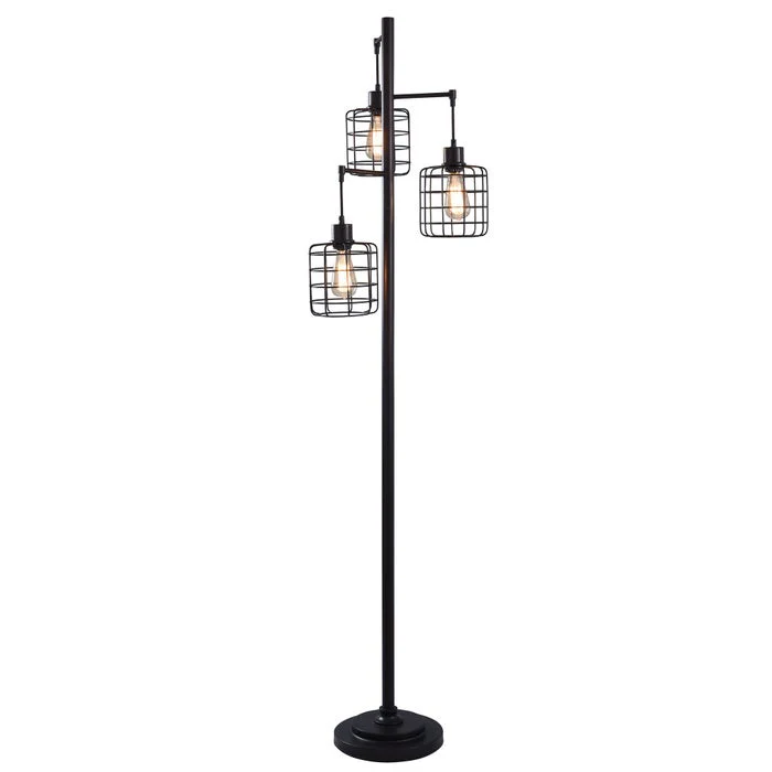 Madison Bronze Cage Chade Floor Lamp - Image 6