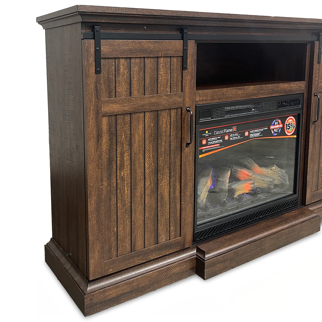 Manning TV Stand with Fireplace Insert - Image 6
