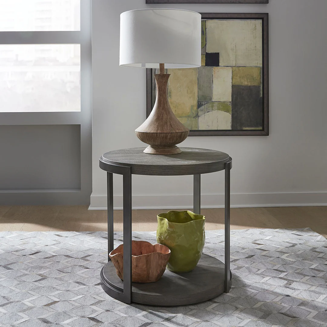 Modern View Round End Table - Image 2