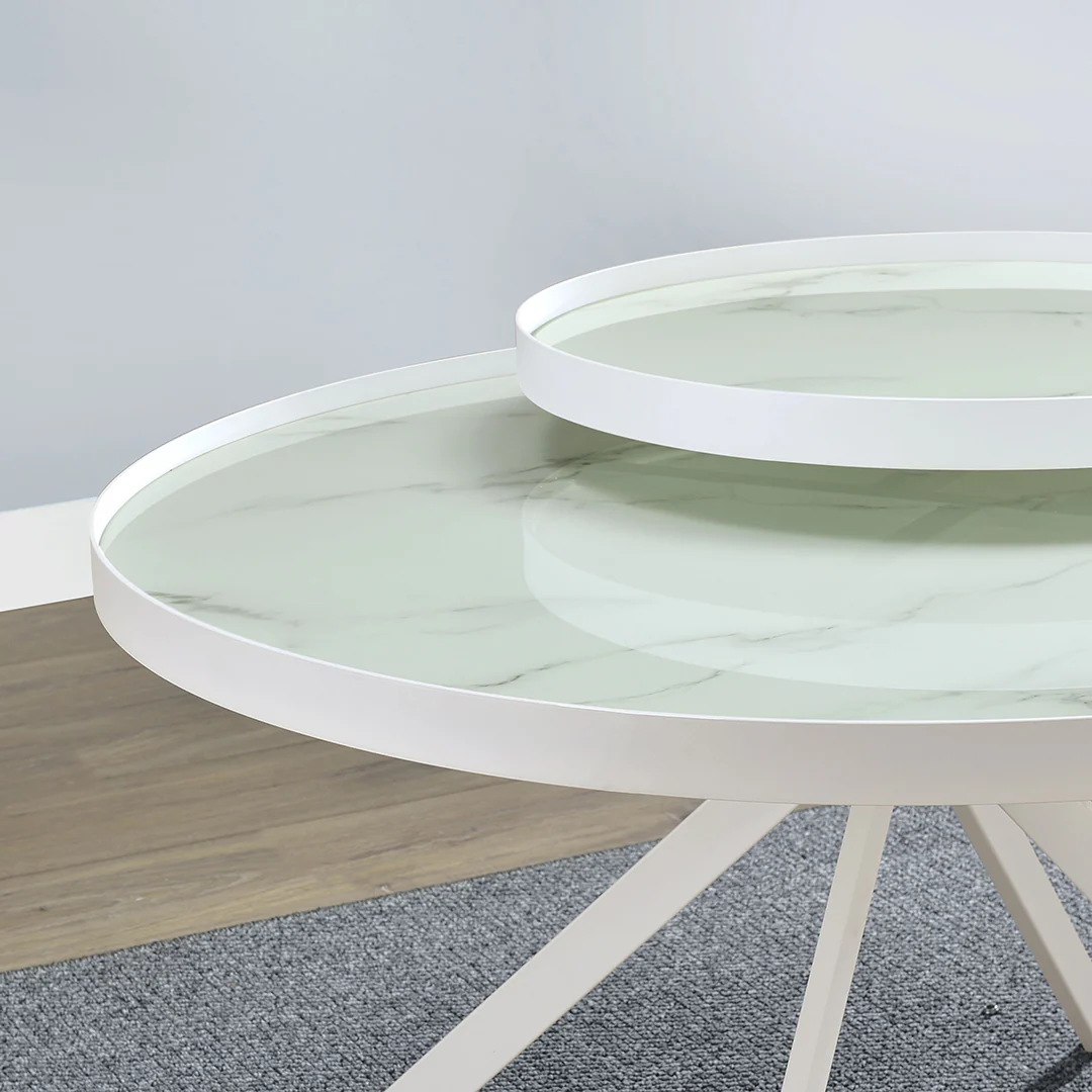 Monaco Cocktail Table - White - Image 6