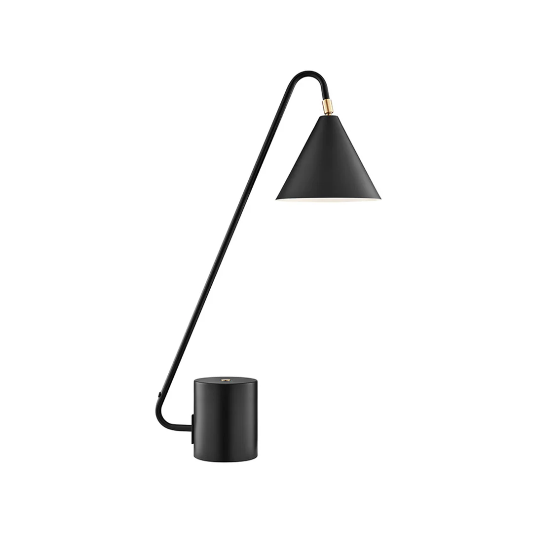Quade Black Metal Table Lamp - Image 2