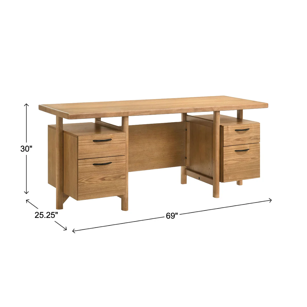 Roldan Computer Desk with Filing Drawers - Image 11