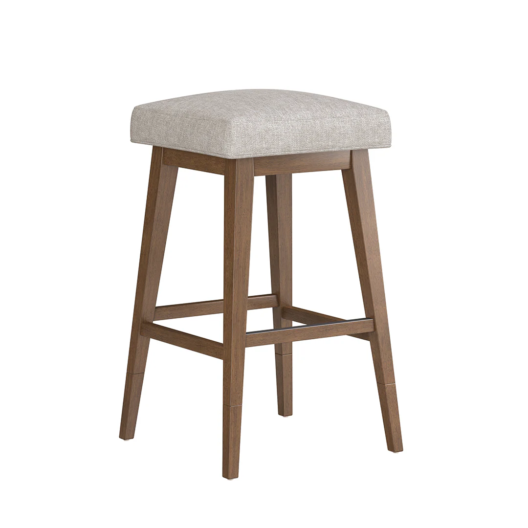 Square Bar Stool - Beige