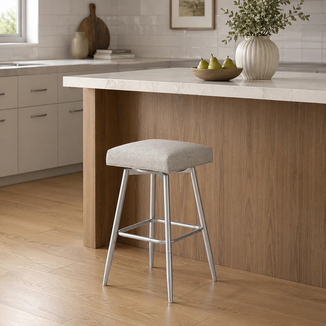 Square Bar Stool - Beige - Image 20