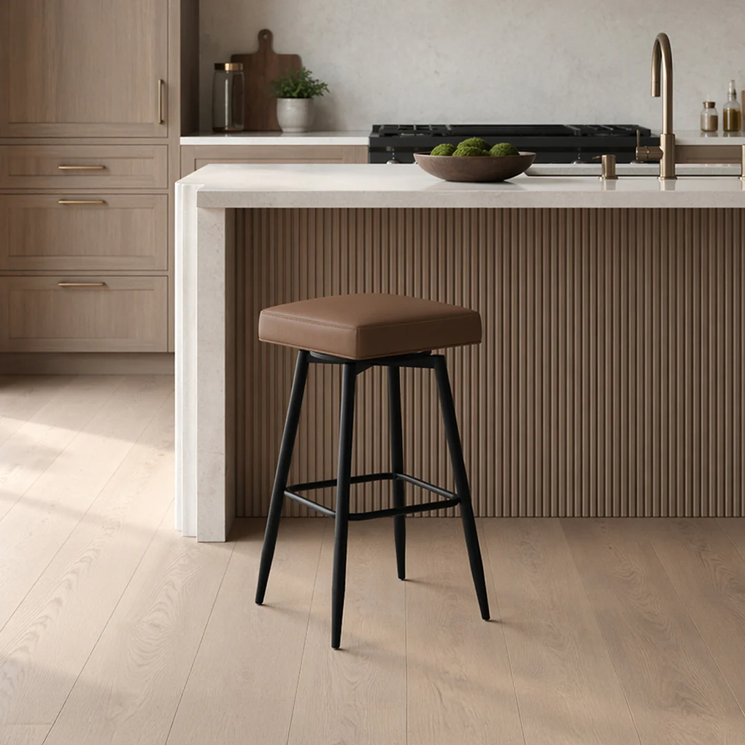 Square Bar Stool - Brown - Image 11