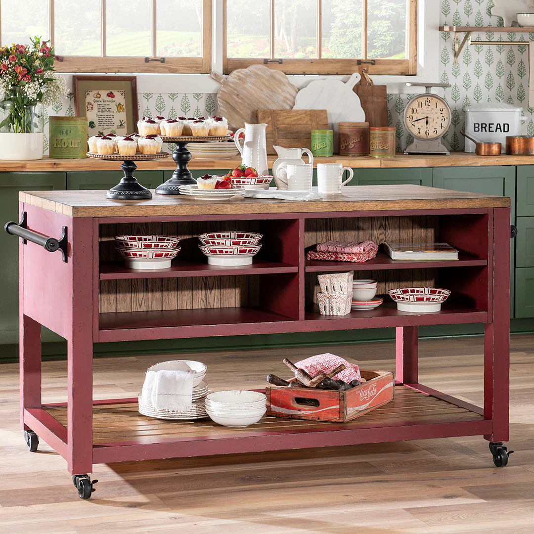 Vintage Market Kitchen Island - Image 3