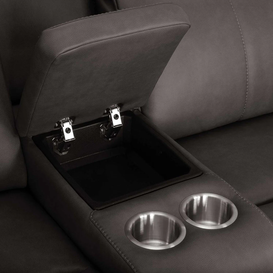 Wilson Power Reclining Console Loveseat with Massage - Image 4