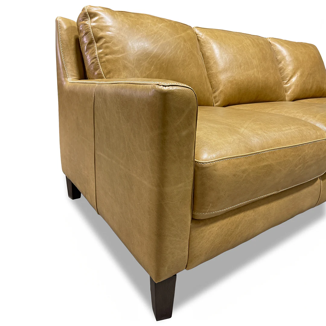 York Leather Sofa - Image 7
